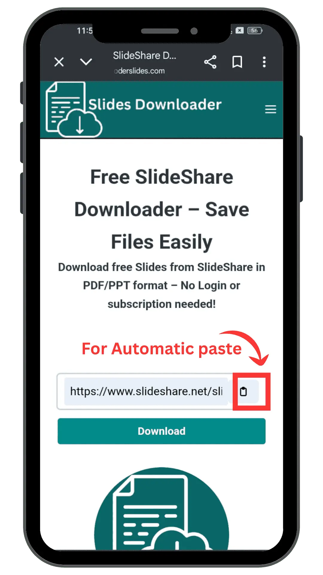 How to Use SlideShare PDF Downloader to Download Slides in PDF 4 For Automatic Paste
