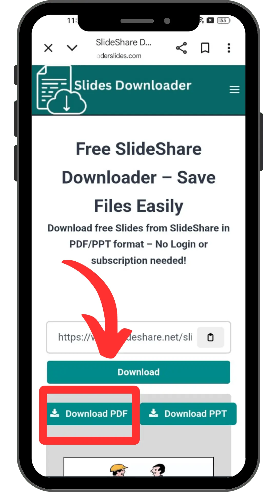 How to Use SlideShare PDF Downloader to Download Slides in PDF 5 choose the PDF Downloader